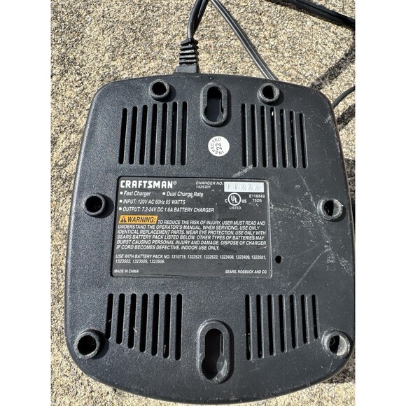 Craftsman 1425301 7.2‑24V 1‑Hour Fast Rechargeable Battery Charger - Picture 6 of 6